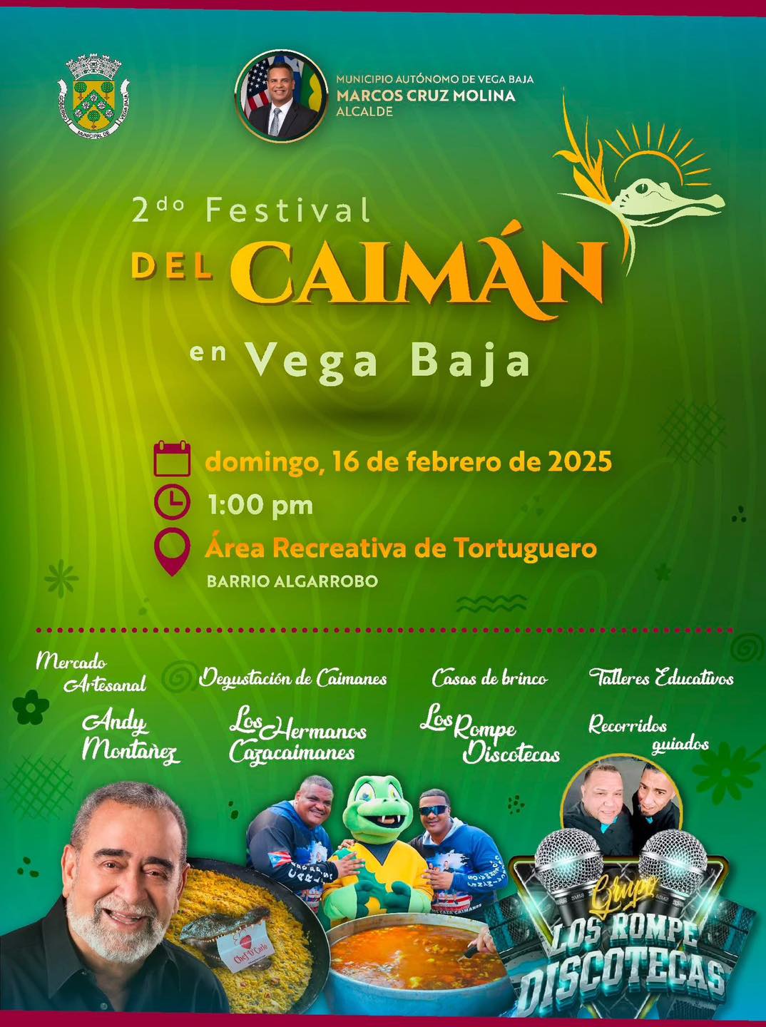 Regresa el Festival del Caimán en su segunda edición en Vega Baja